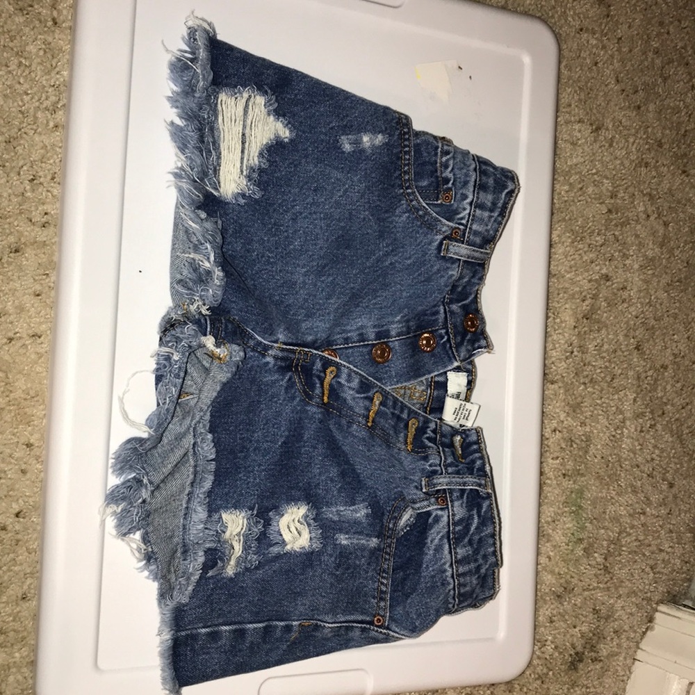 denim shorts